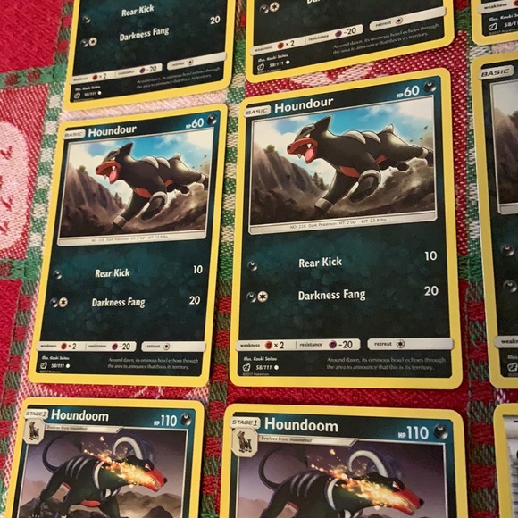 Pokemon TCG Houndour/Houndoom/Spirit Link Trainer Bundle (9 Cards) - Picture 6 of 16